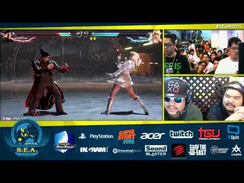 Tekken 7 - seam15 kazuya vs lili #SEAM2015