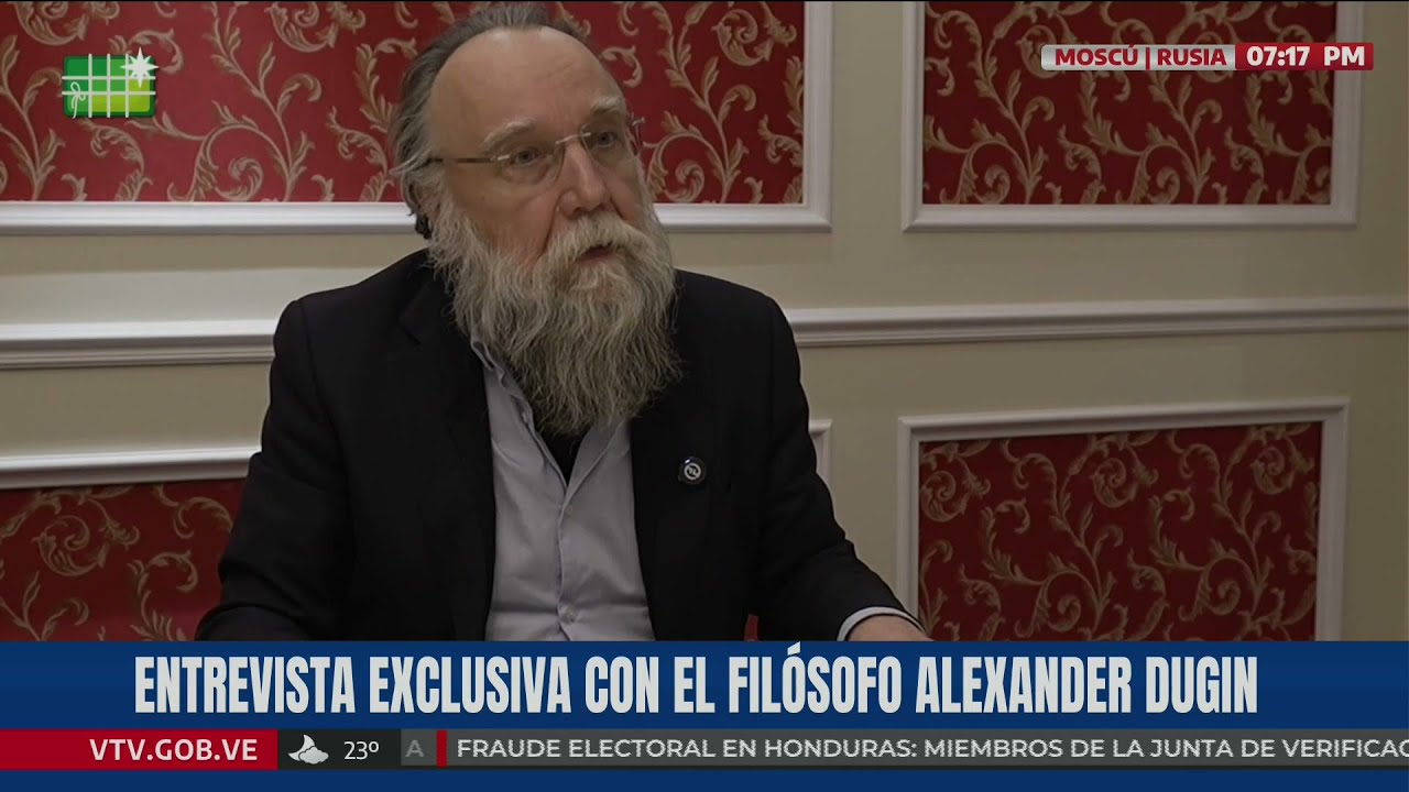 Filósofo Alexandr Dugin entrevistado por Karen Méndez en Moscú sobre amenazas de Estados Unidos