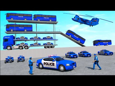 Transporting Grand Police Vehicles in Cargo Ship - Police Car Transporter - Android Gameplay #3