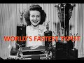 World's fastest typist in typewriter | Stella Pajunas