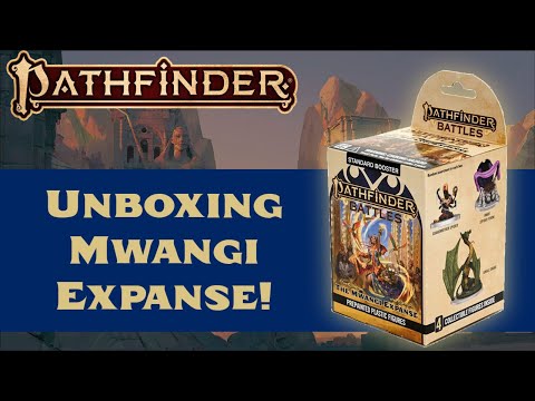 Unboxing Mwangi Expanse Pathfinder Miniatures