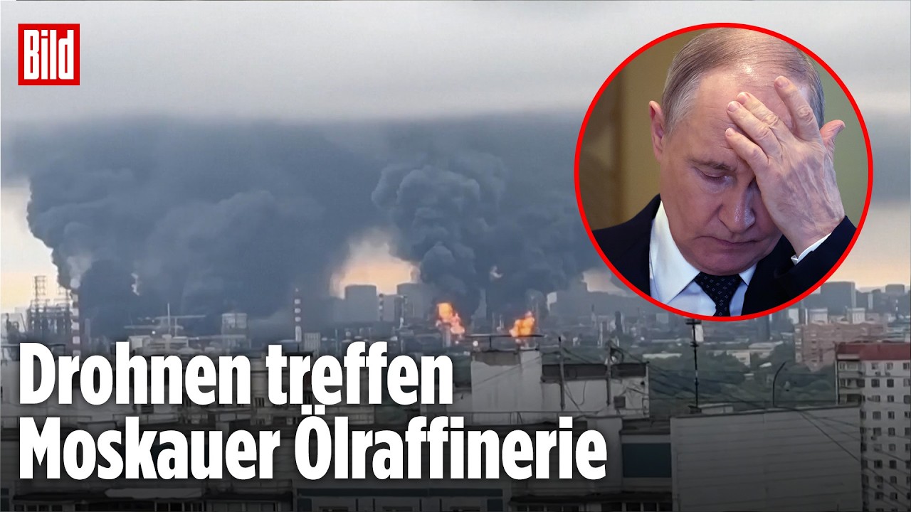 Dunkler Rauch über Moskau: Hier fliegt Putins Öl in die Luft