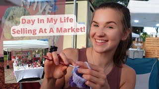 Day In My Life Selling Crochet At A Night Pop-Up Market! Small Business Owner Day In The Life!