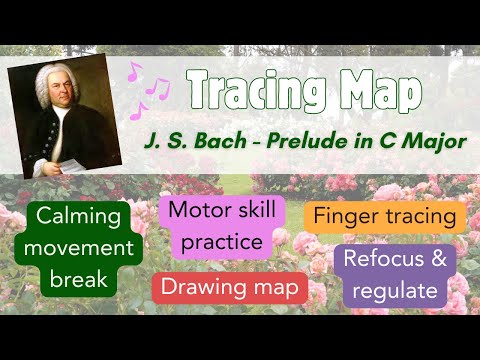 Musical Tracing Map - Brain Break and Calming Movement Activity - Bach Prelude in C Major