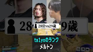 ta1yoのランクを見た29歳メルトン【 OverWatch / メルトン 切り抜き】 #short #shorts