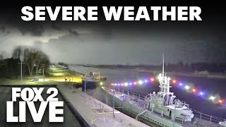 LIVE | Severe weather entering Muskegon, MI