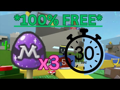 Getting 3 Mythic Eggs For *FREE* Under 30 Seconds! (Bee Swarm Simulator)