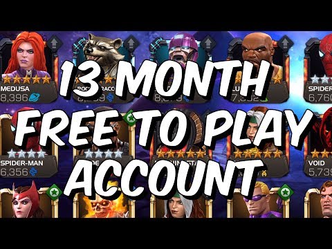 Seatin's 13 Month Free To Play Account Tour - WhaleMilker27 - Marvel Contest Of Champions