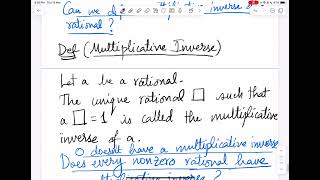 Basic Mathematics | Numbers - 12 | Inverses