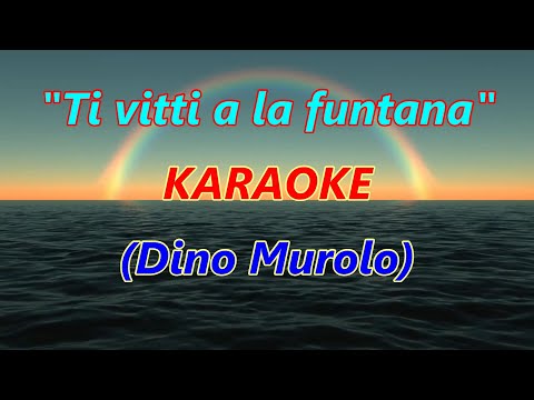 "Ti vitti a la funtana"- Karaoke (Con Cori) - Dino Murolo 🎹🎸🎤🎵🌹🪗🎺🎸