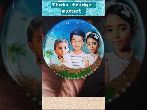Customized photo fridge magnet🧲 #resinartwork #photopreservation #fridgemagnets #memories #giftideas