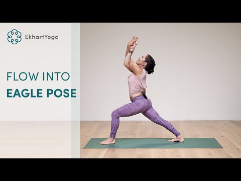 20 minute eagles and twists yoga flow with Anna Sugarman | EkhartYoga