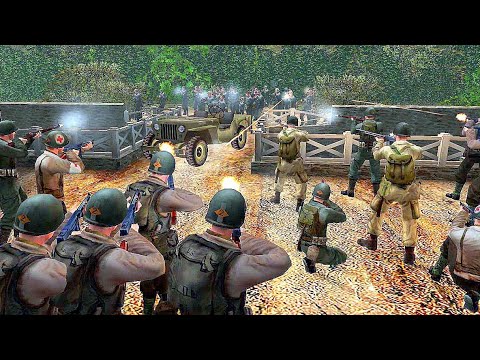 Intense NPC Firefight! - Medal of Honor Allied Assault