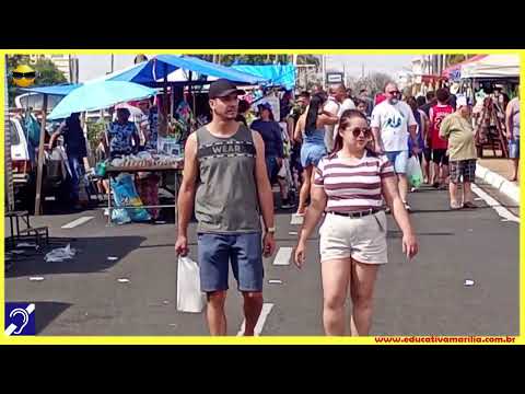 Tv Educativa passeia pela Feira Municipal da Avenida Sampaio Vidal de Marília SP 25 Agosto de 2.025