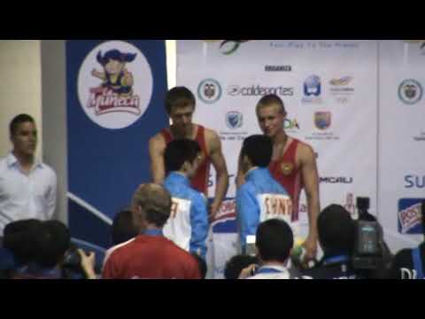 Award ceremony men synchronized trampoline - 2013 World Games Cali