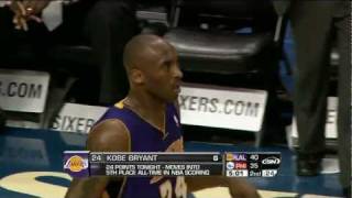 Kobe passes Shaq for fifth all-time!