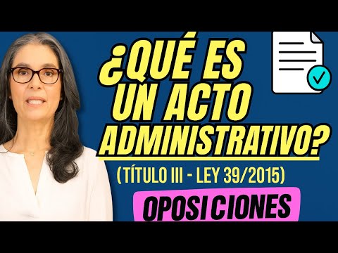 TÍTULO III. Actos administrativos en la Ley 39/2015