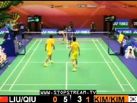 2012 Hong Kong Open R1 MD Liu Xiaolong / Qiu Zihan (CHN) VS Kim Ki Jung / Kim Sa Rang [3] (KOR)