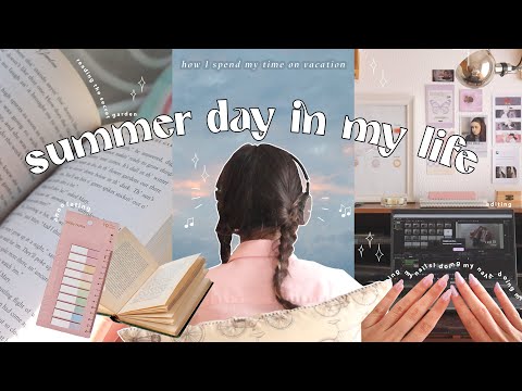 summer day in my life🍓| reading & annotating, chilling, going for walks & self care