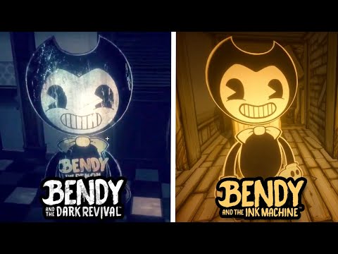 BATDR: Old Vs New Bendy Сardboard Comparison - Bendy and the Dark Revival Gameplay