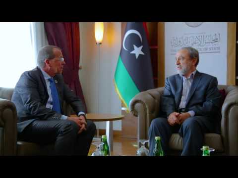 لقاء رئيس المجلس الأعلى للدولة بمبعوث الأمم المتحدة إلى ليبيا