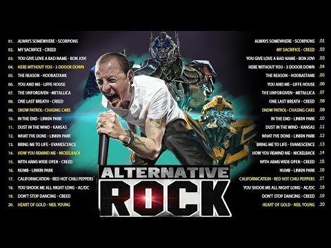 Metallica, Linkin Park, Creed, Scorpions, Evanescence🤘 Best Rock Songs Of 90s And 2000s
