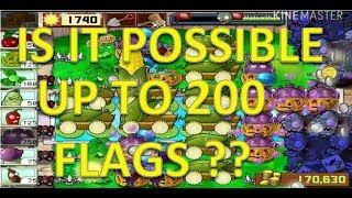 Plants vs Zombies MOBILE Survival Endless 1 - 50 flags ( No Ladder Setup )