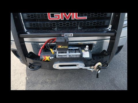 How to install XDYNA Winch on 2011 GMC Sierra 2500HD with Westin Sportsman Brushguard and Winch Plat