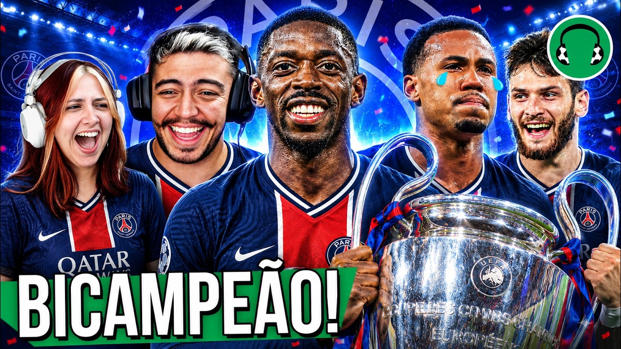 ♫ PSG É BICAMPEÃO DA CHAMPIONS LEAGUE! | Paródia Halo - Beyoncé | REACT