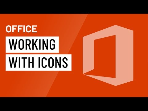 Office Working with Icons