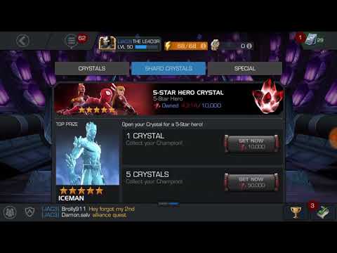Claiming my 5 star shards and opening a 5 star crystal!