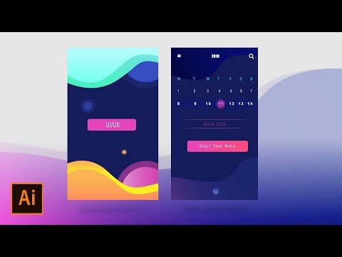 Adobe illustrator UI design tutorial in illustrator cc 2018