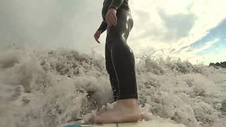 preview picture of video 'Second Beach, Newport Surfing July 10, 2014'