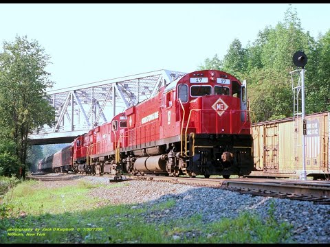 NKP 765, M&E Alco's 17-18-16.   NRHS 1988 Convention trip. Erie Mainline