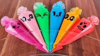 Making Glossy Slime with Cute Piping Bags ! ASMR ! Part 236
