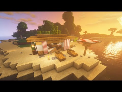 Minecraft - Beach house | Easy survival tutorial