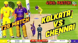 IPL 2020-CHENNAI SUPER KINGS VS KOLKATA KNIGHT RIDERS 49TH MATCH IN Real Cricket™ 20 | CSK VS KKR