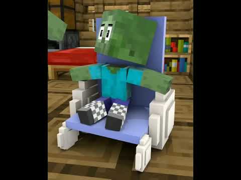 Monster School: Baby Zombie Can't Walk - Sad Story - Minecraft Animation (shorts version) #Shorts 10