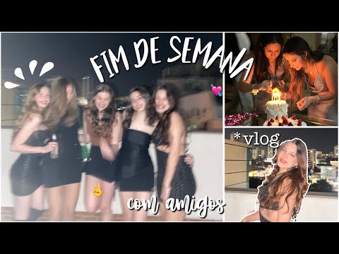 Vlog: Um fim de semana comigo (viajando pra ver amigas, aniversário, hear me out cake, festa)