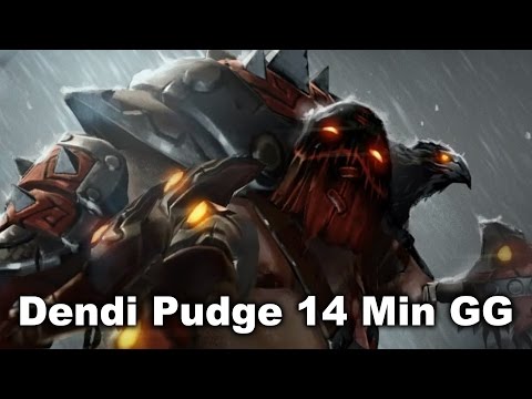 Dendi Pudge 14 Minute GG Europe Dota 2