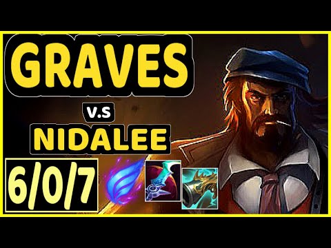 DJOKO (GRAVES) vs NIDALEE - 6/0/7 KDA JUNGLE GAMEPLAY - EUW Ranked GRANDMASTER