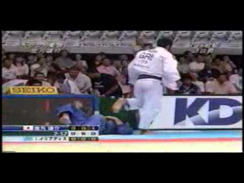 JUDO 2003 worlds -73kg  Kanamaru vs Iliadis Ilias