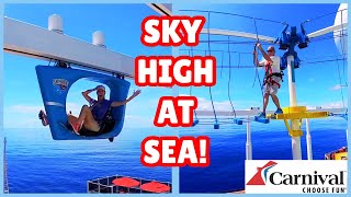 Carnival Vista Cruise Vlog! Sea Day Deck FUN, Diamond Party, Free Lunch At Cucina & America Rocks!