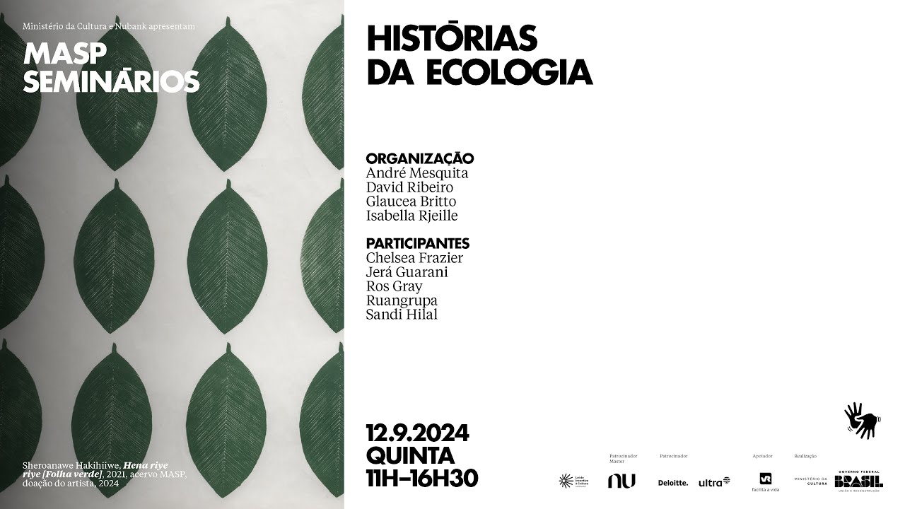 MASP Seminários | Histórias da Ecologia |12.09.2024 (Português)