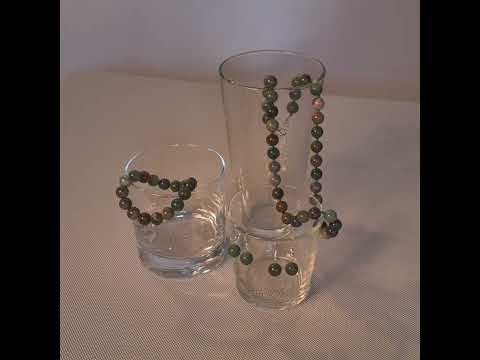 фото яшма-натуральный камень бусы браслет чокер серьги оберег красная нить от сглаза с камнем 0