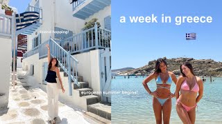the start of our european summer — GIRLS TRIP to greece