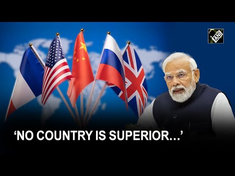 “No country is superior…” Rajnath Singh denounces hierarchal concept of world order