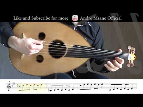 Technical Oud Exercise; Maqam Bayat - Al Msann Book, Oud Method تمرين تقني على العود من مقام بيات
