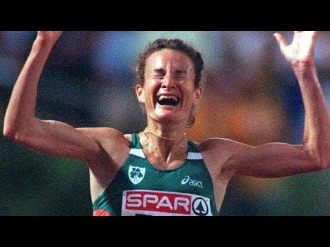 Sonia  O Sullivan Winning Gold At The European Championships 10,000 Metres Budapest 1998