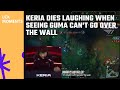 Keria dies laughing when seeing Gumayusi can't go over the wall | T1 LCK Moments